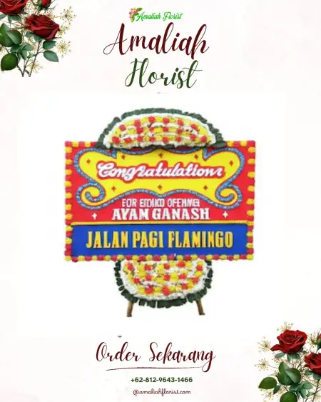 Sewa Papan Bunga Sutera Narada